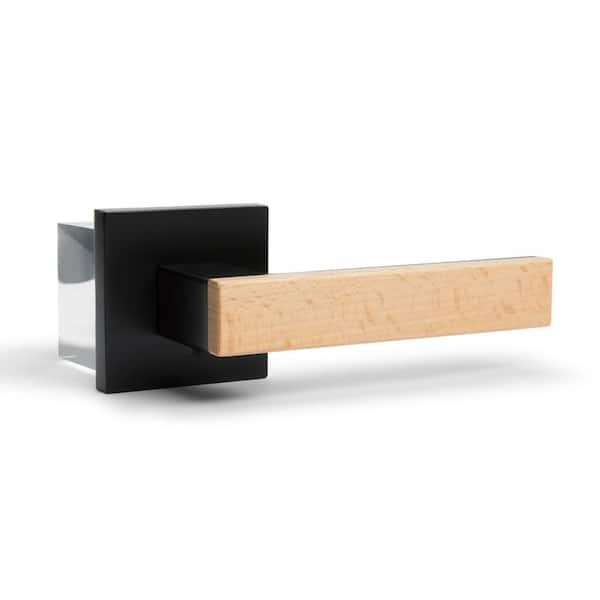 Summit Matte Black Bed/Bath Modern Door Handle (Privacy-Right Hand)