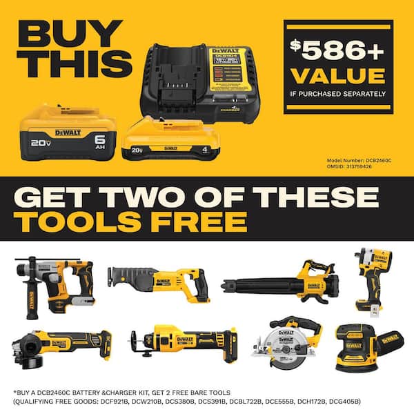 20V MAX Lithium-Ion 6.0Ah and 4.0Ah Battery and Charger Starter Kit
