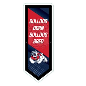 9 in. x 23 in. Fresno State University Pennant Plug-in LED Lighted Sign