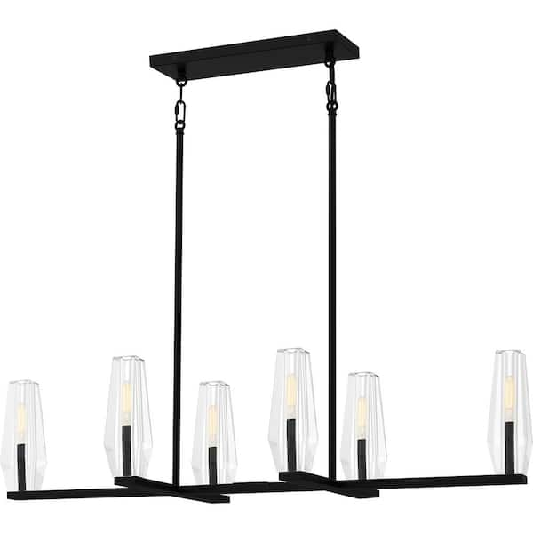 Quoizel Malamute 6-Light Matte Black Chandelier