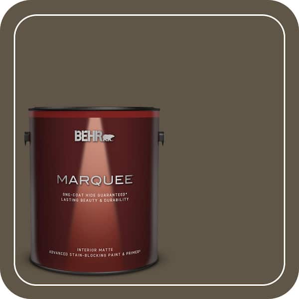 BEHR MARQUEE 1 gal. #710D-7 Chocolate Cupcake Matte Interior Paint & Primer