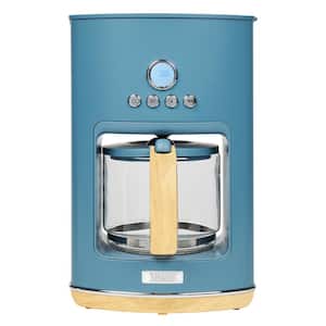Dorchester 10 Cups Stone Blue Drip Coffee Maker with Keep Warm and Delay Brew Functions