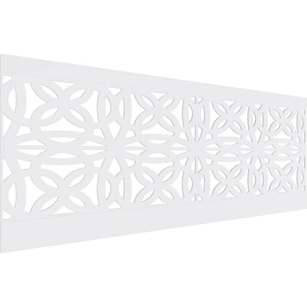 Ekena Millwork 32 in. H x 94-1/2 in. W 23.64 sq. ft. Baytown PVC Wainscot Paneling Kit