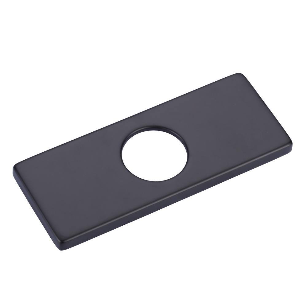 6.1 in. x 2.4 in. x 0.3in. Faucet Deck Plate in Matte Black price history on PriceWatchPro