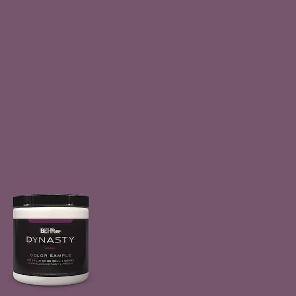 BEHR DYNASTY 8 oz. #PMD-87 Exotic Orchid Eggshell Enamel Stain-Blocking Interior Paint and Primer Sample