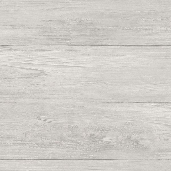 Grey Wood Plank Vinyl Peel & Stick Wallpaper Roll (Covers 30.75 Sq. Ft.)