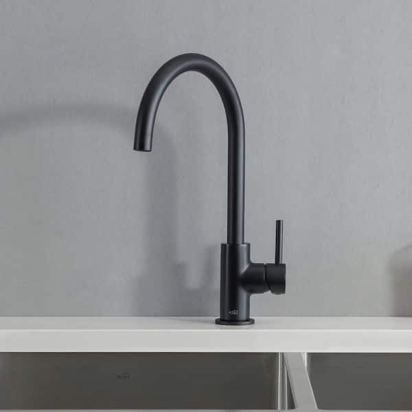 Lowa Single Handle Sink Bar Faucet in Matte Black