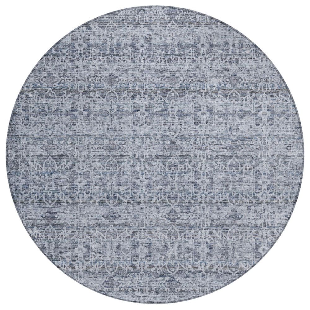 Chantille Machine Washable Indoor/Outdoor Abstract ACN2152 Blue 8 ft. x 8 ft. Area Rug price history on PriceWatchPro