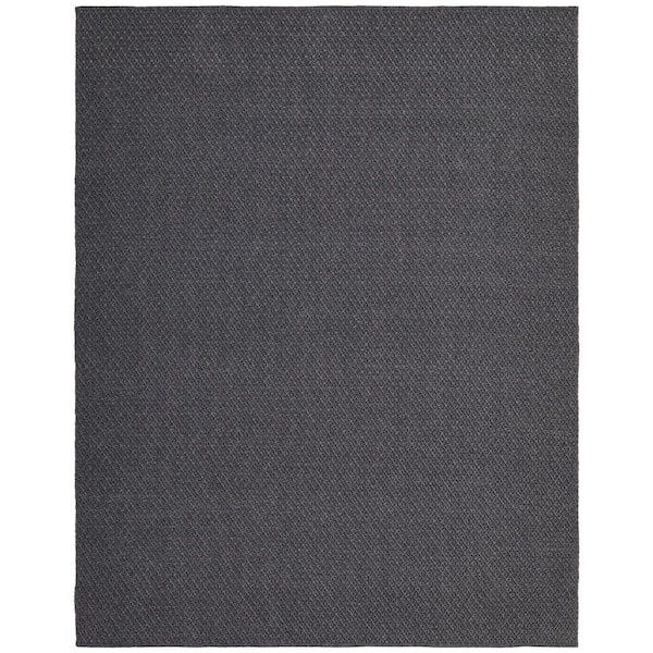 HomeRoots 8 ft. x 10 ft. Gray Abstract Area Rug