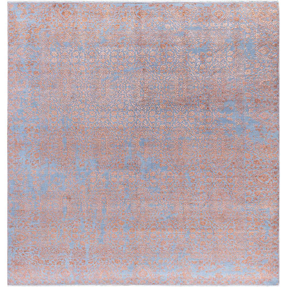 Ikat Gray 8 X 10 Hand-Knotted Wool Silk Indoor Area Rug price history on PriceWatchPro