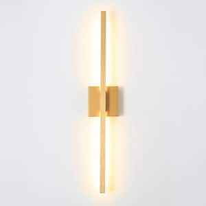 Umeiluce 1-light 35.6 In. Minimalist Linear Gold Led Wall Sconce With 