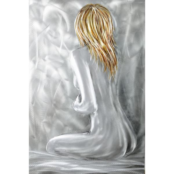PETERSON ARTWARES Lonely Girl Aluminum Wall Picture