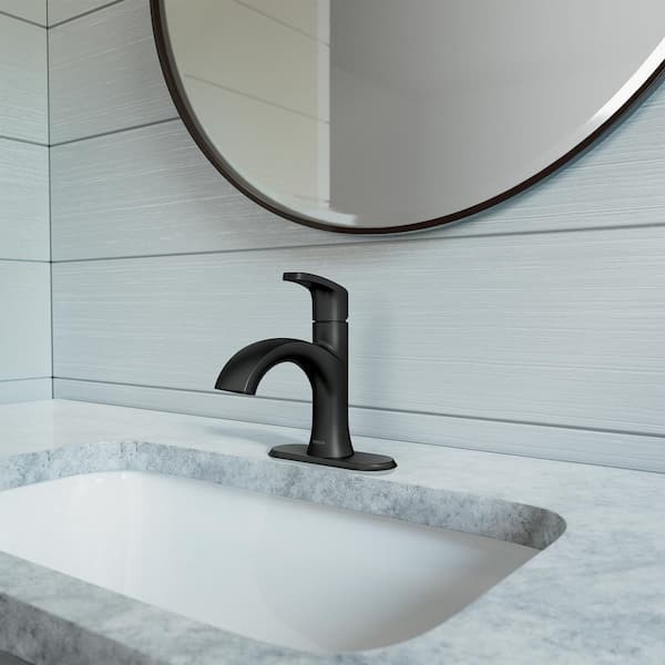 MOEN Karis Single Hole Single Handle Bathroom Faucet in