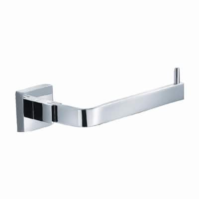 Aura Single Post Bathroom Tissue Holder without Cover in Chrome