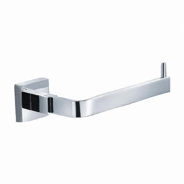 KRAUS Aura Single Post Bathroom Tissue Holder without Cover in Chrome