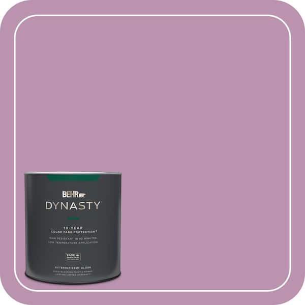 BEHR DYNASTY 1 qt. Home Decorators Collection #HDC-MD-10 Blooming Lilac Semi-Gloss Enamel Exterior Stain-Blocking Paint & Primer