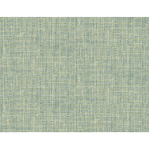 Woven Summer Green Grid Paper Strippable Roll (Covers 60.8 sq. ft.)