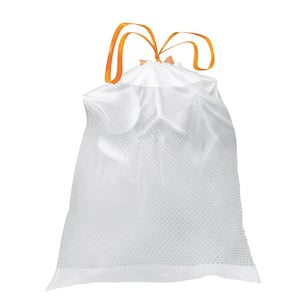 13 gal. Reinforced Top Drawstring Kitchen Trash Bags with 20% PCR (150-Count)