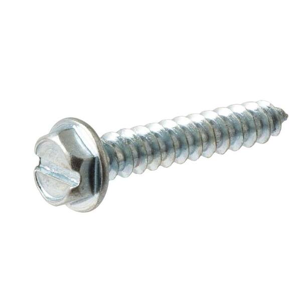 Everbilt #6 1/2 in. Slotted Hex-Head Sheet Metal Screw (12 per Pack)