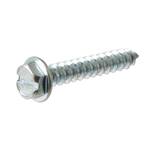 #6 x 1/2 in. Slotted Hex Head Zinc Plated Sheet Metal Screw (12-Pack)