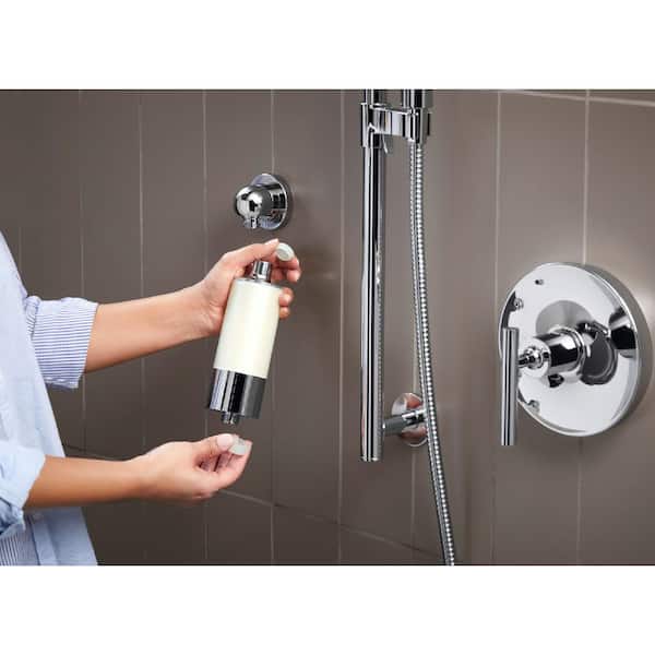 KOHLER Aquifer Shower Water Filtration System in Polished Chrome  K-R24612-CP - The Home Depot