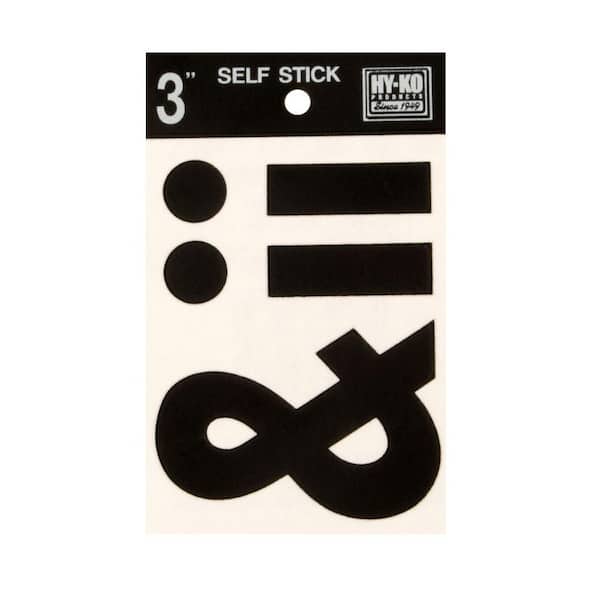 HY-KO 3 in. Vinyl Symbols