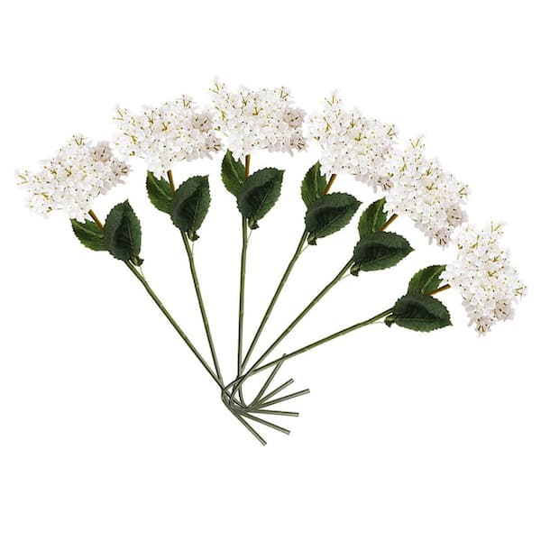 34 in. White Artificial Assorted Flowers Floral Arrangements