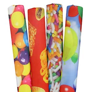 Sprinkles, Gumballs, Foods and Balloons Pool Noodles (4-Pack)