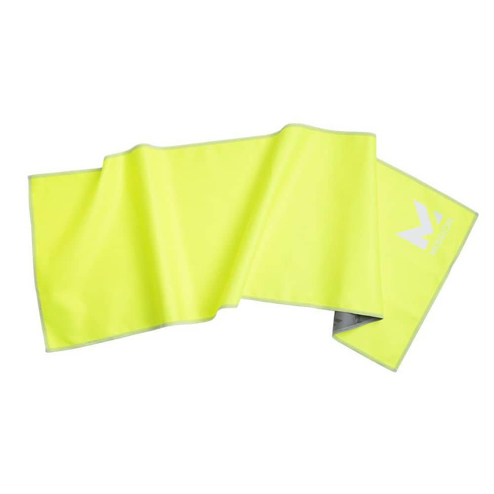Mission Unisex 10 in. x 33 in. Hi Vis Yellow Cooling Towel 5566
