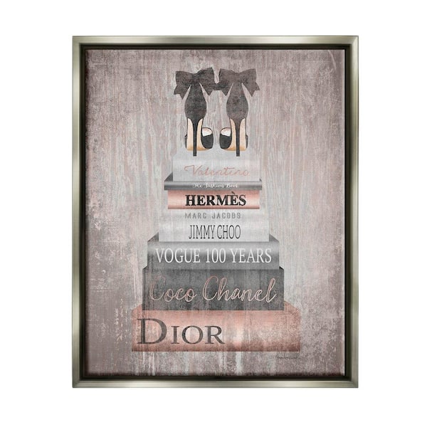 Stupell Industries Pink Bow Dog Fashion Book Stack Wall Art, Best Price  and Reviews