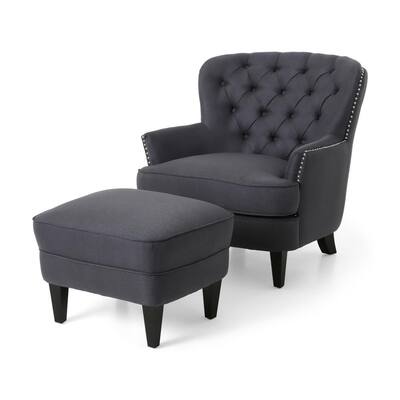 armchair with ottoman