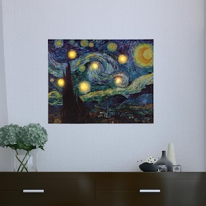 12 in. x 16 Night" LED Lighted Canvas Art