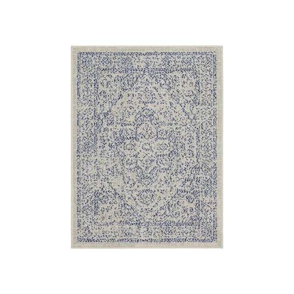 PLAYA RUG Zaria Blue 2 ft. x 3 ft. Indoor/Outdoor Area Rug