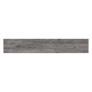 Harlan 7.9 in. x 47.2 in. Gray Porcelain Matte Wall and Floor Tile (10.36 sq. ft./case) 4-Pack