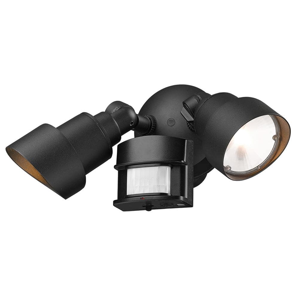 Matte Black Aluminum 24W Integrated LED Security Floodlight