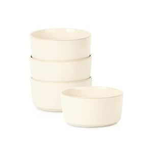 Eden 25.5 fl. oz. Beige Stoneware Cereal Bowls (Set of 4)