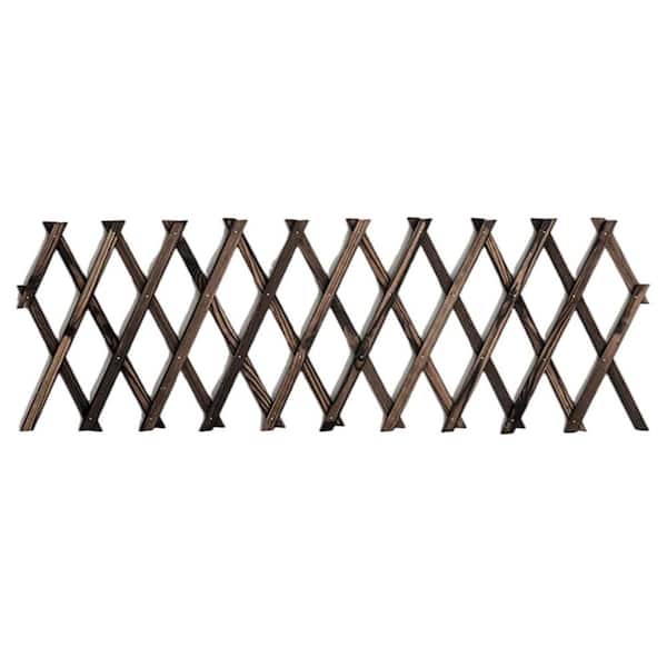 68 Inch Wooden Lattice Expandable Trellis for Climbing Plants Ivy Vine Rose Clematis Indoor Outdoor Wall Decor