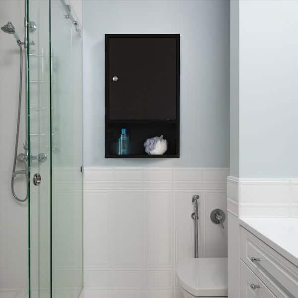 Adjustable Wall-mounted Shower Shelf, Bathroom Kitchen Storage