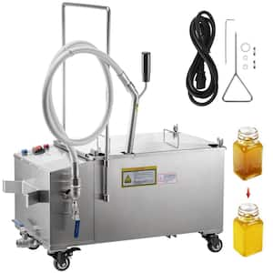 300 Watt Mobile Fryer Filter 116 lbs. Capacity Oil Filtration System 15.32 Gal. Frying Oil Filtering System