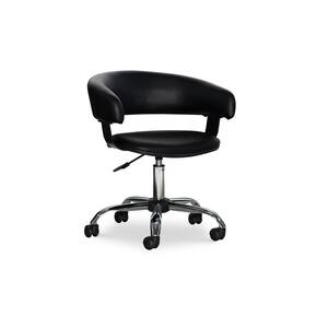 Minden Black PU Barrel Adjustable Height Office Chair