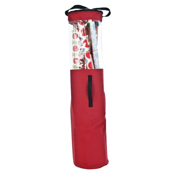 Santa's Bags 40 in. Tall Wrapping Paper Storage Container (Holds Up to 12 Rolls)