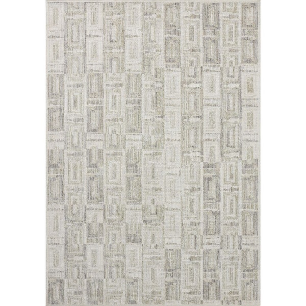 Roxie Bone/Sage 11 ft. 6 in x 15 ft. Contemporary Area Rug