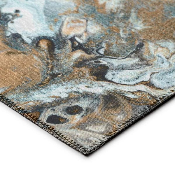 Karina Ivory 5 ft. x 7 ft. 6 in. Geometric Indoor/Outdoor Area Rug