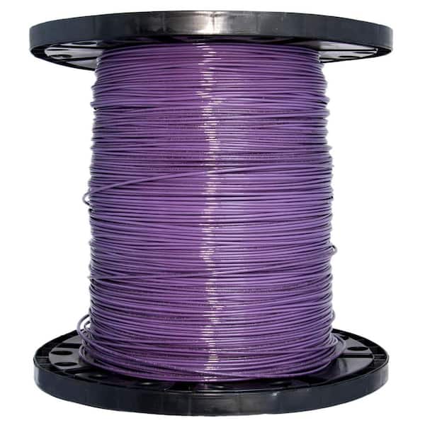 2500 ft. 14 Purple Solid CU THHN Wire