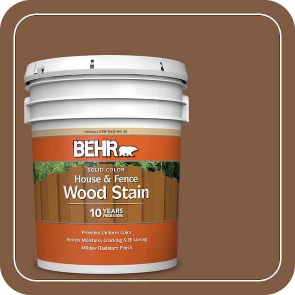 5 gal. #SC-110 Chestnut Solid Color House and Fence Exterior Wood Stain