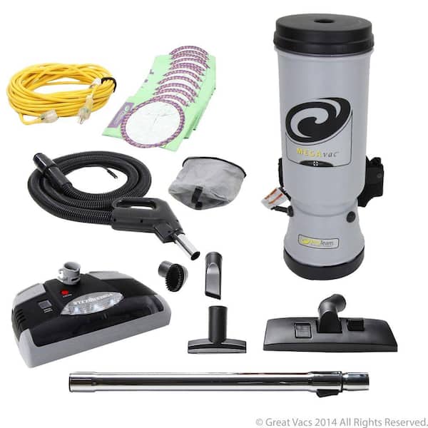 ProTeam 10 Qt. Backpack Vacuum Cleaner with Power Nozzle and Pro Kit Attachment Set