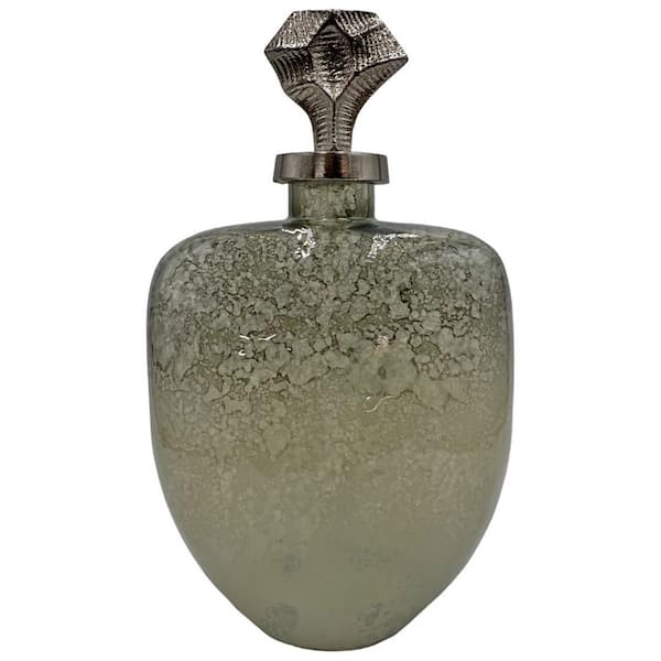 castellousa Gold 14 in. x 8 in. Decorative Handmade Aluminum and Glass Artistic Sculpture