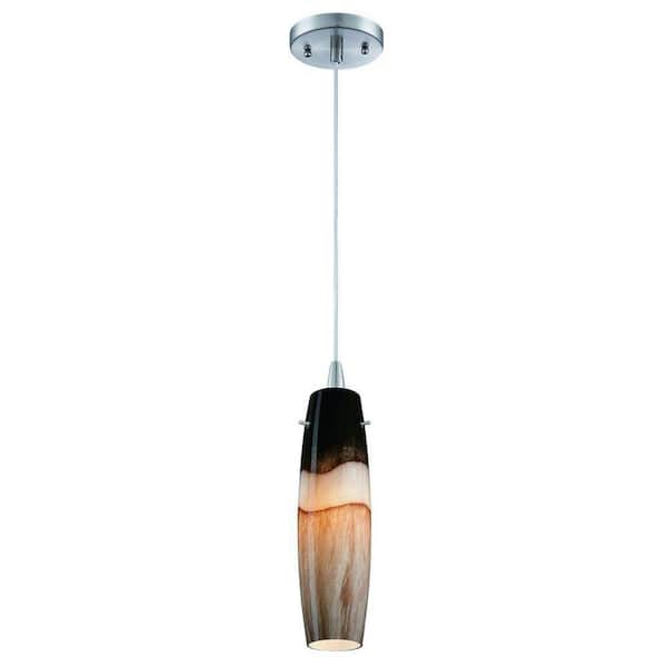 Philips Mojave 1-Light Satin Nickel LED Hanging Pendant