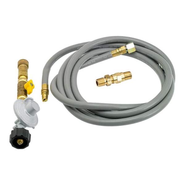 American Fire Glass 12 ft. Fire Pit Propane Installation Kit with Hose and Quick-Connect