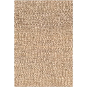 Obasey Taupe Solid 3 ft. x 5 ft. Indoor Area Rug